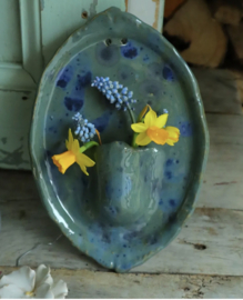 Wandvaasje blauwig