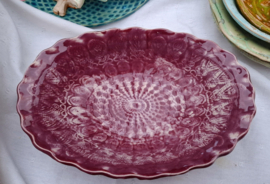 Aubergine schaal