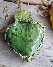 Groen hart met ophanghaakje