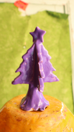 Paars kerstboompje
