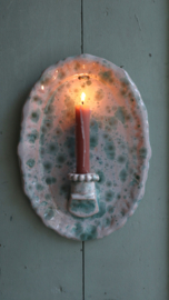 Wandkaars wit/groen