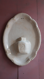 Grote roomkleurige wandvaas