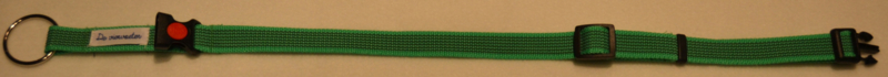 Halsband Groen met zwarte strepen