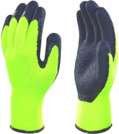 Hofftech Winterhandschoenen Latex XL / Maat 10 Grip Gebreide Neon-Geel