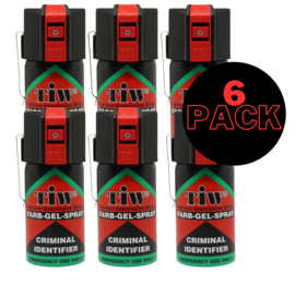 TIW® Zelfverdediging Spray - 6 Pack - 100% Legaal