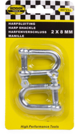 Hofftech Harpsluiting 8 mm - 2 stuks