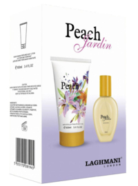 Peach Garden-Geschenkset met parfum, 30 ml en vocht inbrengende bodylotion, 100 ml