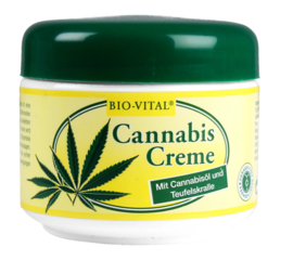 Bio-Vital Cannabiscrème 125 ml hennepolie en duivelsklauw