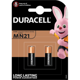 Duracell DUMN21-2 MN21 V23GA batterijen (2-pack, 12 volt, 50 mAh)