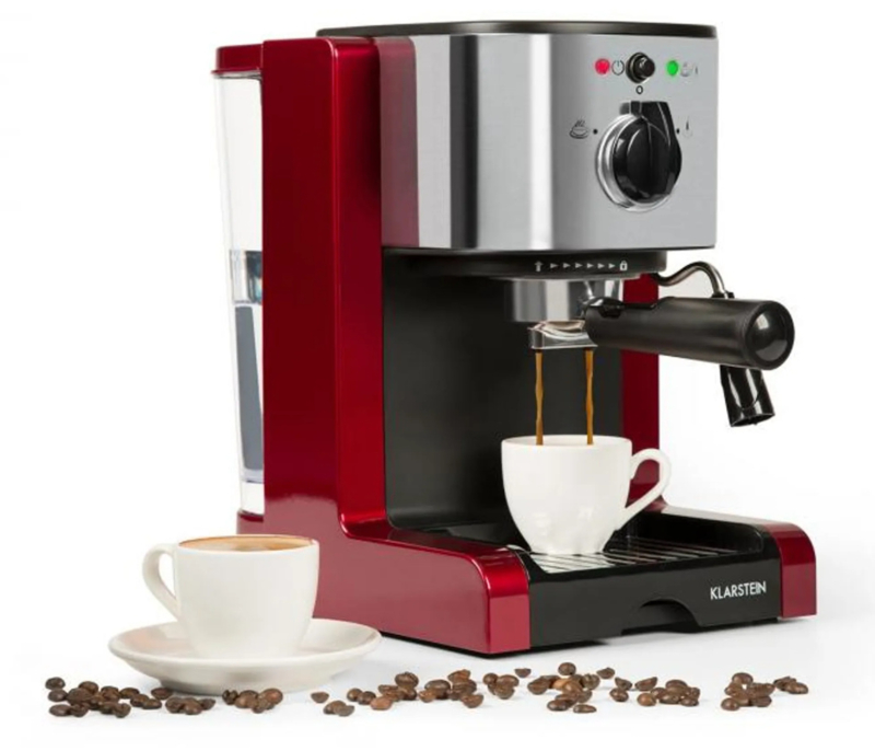 Passionata 20 espressomachine 20 bar cappuccino melkschuim - Rood