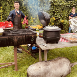 boeren buffet en Bossche Bol/schilderen/choco happy day