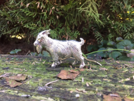 As bestemming doosje glad en rond met landgeit inclusief losse waxine houder