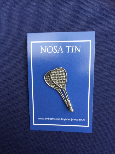 Tennis rackets pin