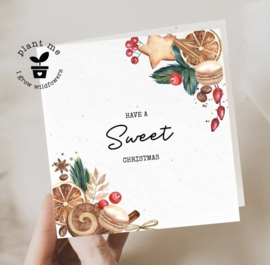 Plantbare kaart - Have a Sweet Christmas