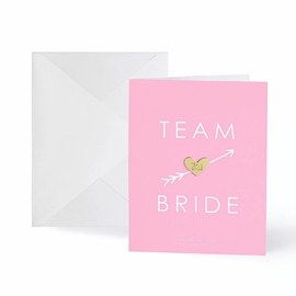Wenskaart - Gold Badge ‘Team Bride’