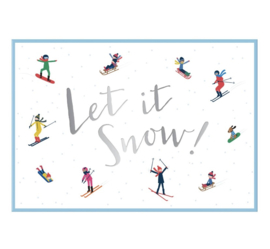 Muziekbox kaart - Let it Snow