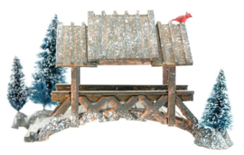 Wooden Bridge With Trees