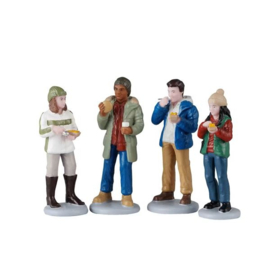 Food Truck Patrons, Set Of 4