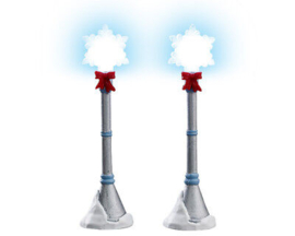 Snowflake Lamp Post, Set Of 2