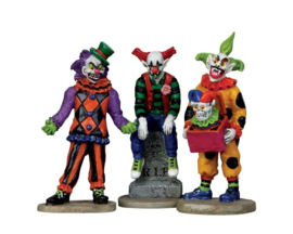 Evil Sinister Clowns, Set Of 3