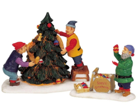 Decorating Santa's Tree