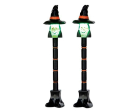 Witch Lamp Post, Set Of 2