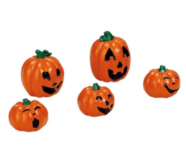 Happy Pumpkin Family, Set Of 5