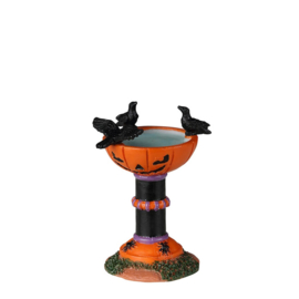 Jack-O-Lantern Birdbath 