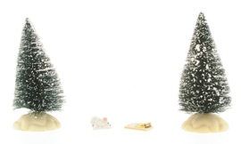 Mouse & trap, white 2cm