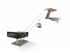 Ski Lift D-Line Zwart Rood