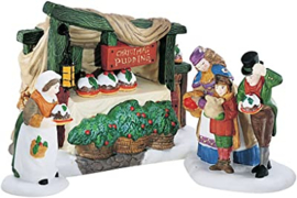 New England Village - Christmas Pudding Costermonger