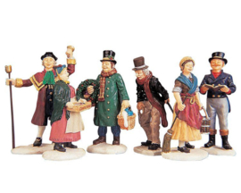 Village People Figurines, Set Of 6