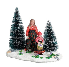 Picking the first flowers