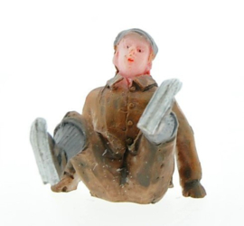 Man falls on the ice