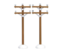 Telephone Poles, Set Of 2