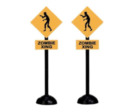 Zombie Crossing, Set Of 2