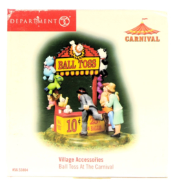 The Original Snow Village - Ball Toss At The Carnival