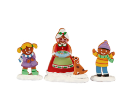 Mrs. Claus And Cookies, Set Of 3