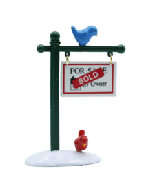 The Original Snow Village - For Sale Sign