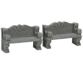 Stone Bench, Set Of 2