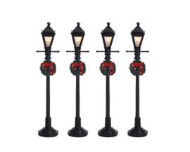 4 Gas Latern Street Lamp, Set Of 4