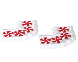 Candy Cane Lane, Curved, Set Of 2