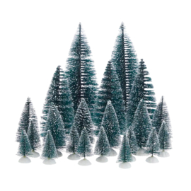 Trees Plastic In Bag, Set of 21 - 32cm