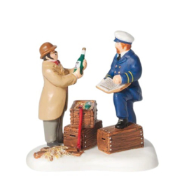 Dickens Village - Checking The Ship's Manifest, Queens Port