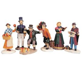 Townsfolk Figurines, Set Of 6