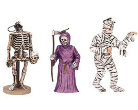 Halloween Tree Decoration, Set Of 3