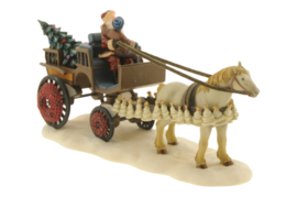 Santa and child on carriage