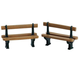 Double Seated Bench, Set Of 2