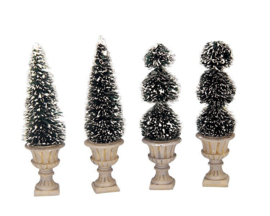 Cone-Shaped & Sculpted Topiaries, Set Of 4