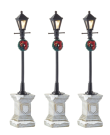 Street lantern on foot 3 pieces battery operated